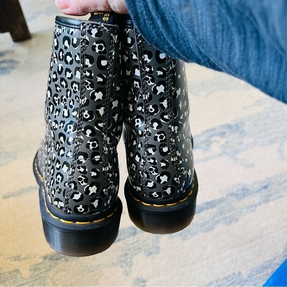 Dr. Martens 1460 Hidden Skull Loud Leopard Gun Metal 27652029 SIZE 7 - Picture 7 of 10